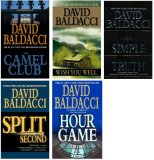 5 Book Set; the Camel Club; Wish You Well; the Simple Truth; Split Seond; Hour Game By David Baldacci