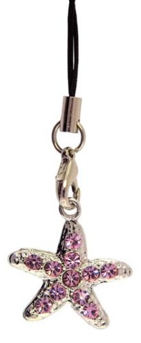 Festplatten: SUSHI Handyschmuck pink crystal starfish SL008