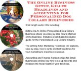 The Online Business Setup, Killer Headlines, Accounting for Personalized Dog Collars Businesses