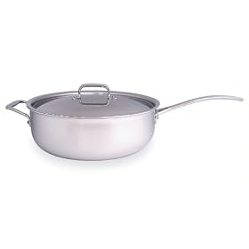Gourmet Standard Professional Series Stainless Tri-Ply 12 Inch Chicken Fryer with Lid -... by Professional Cookware