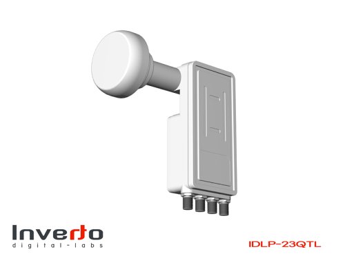 Navigationssysteme: Inverto White Tech Universal Quattro Lnb 0,4dB 23mm Feed