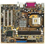 Elektronik und Foto: ASUS P4BP-MX Motherboard Socket478 Intel 845GV 3P LAN Sound VGA MATX