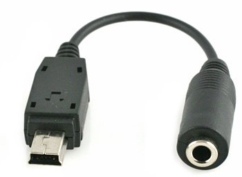 Elektronik und Foto: Audio Adapter / Musikadapter fuer Motorola V3 zum Anschluss von Headsets, Kopfhoerern, Musik Anlage etc. mit 3,5mm Klinken Anschluss!