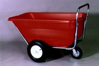 Push Cart 3rd Wheel 11.5 cu. ft. Knobby Tires (Green Tub)