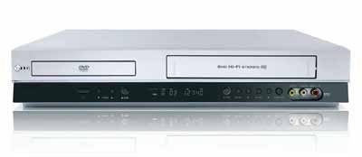 Lautsprecher: LG V 280 DVD-Player / VHS Hi-Fi-Videorekorder Kombination (DivX-zertifiziert) silber