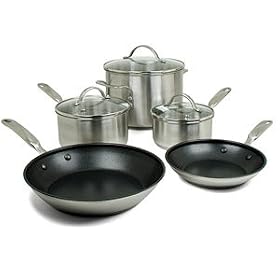 Simply Calphalon Stainless 8-Piece Cookware Set by Calphalon