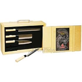 Mundial Sushimen Knife 7 Piece Case and Table Set by Asian Knives