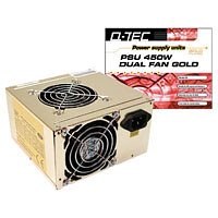Q-Tec PSU 450W Dual Fan Gold PC Netzteil 450W ATX 2L�fter P4-f�hig