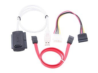 Audio und Video: USB zu IDE & SATA, S-ATA Adapter f�r Festplatte, CD Laufwerk...