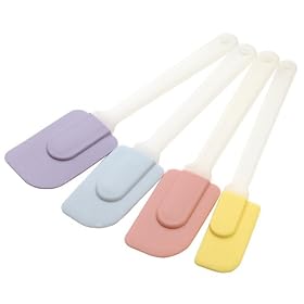 MIU Silicone Spatulas, Pastel Colors (Set of 4) by MIU France