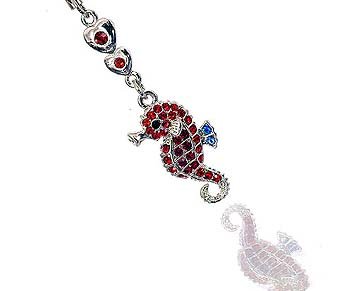 Festplatten: SUSHI Handyschmuck Swarovski rotes Seepferd SC22
