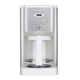 Cuisinart DCC-1200W Brew Central 12-Cup Programmable Coffee Maker, White and Stainless... by Coffee Makers