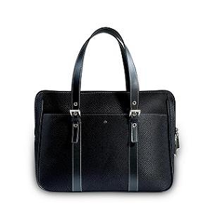 DVD Player: OI Design Laptop-Tasche UM605 woman, 12 Zoll, Nylon mit Ledergriffe in schwarz