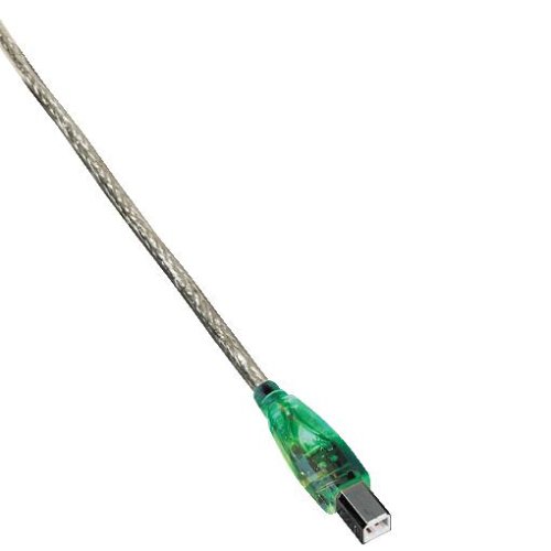Heimkinosysteme: Hama USB-Kabel Flash-Light green (USB-A <-> USB-B); 3m; mit farbiger Leuchtdiode in den Steckern