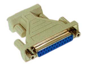 Elektronik und Foto: AT Adapter, seriell 9-pol. D-Sub Buchse an 25-pol. D-Sub Buchse