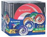 Fuji 25-Pack of 80-Minute CD-R Discs (25304002)