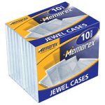 MP3 Player: Memorex 10 Pack Clear Standard Jewel Cases
