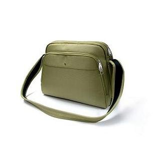 DVD Player: OI Design Laptop-Tasche KN802 G woman, 12 Zoll, Nylon mit Ledergriffe in gr�n