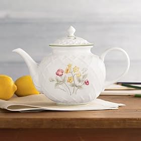 Artist Sketchbook Carved Teapot by Lenox China by Lenox China