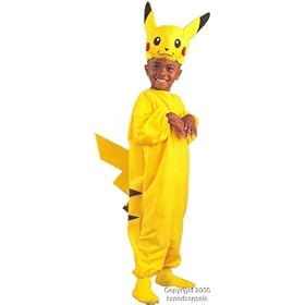 Child's Pikachu Pokemon Costume (Size: Large 7-10)