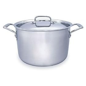 Gourmet Standard Professional Series Stainless Tri-Ply 8 Quart Stock Pot with Lid -... by Professional Cookware