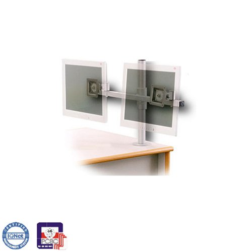 Drucker: EDBAK SV05c Universal zweifach LCD TFT Monitor Wandhalterung neigbar drehbar 360� schwarz pulverbeschichtet 14"-22"