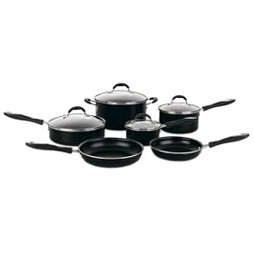 Cuisinart Advantage Non-Stick 10 Piece Cookware Set, Black by Cuisinart