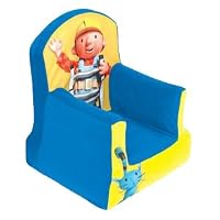 A chair for children with Bob The Builder on the backrest