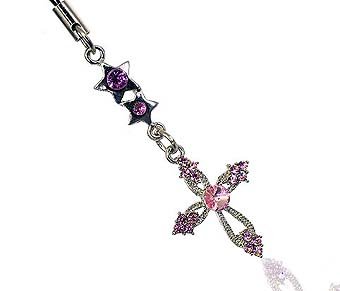 Festplatten: SUSHI Handyschmuck Swarovski Luxus Kreuz rosa SC16r