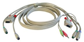 Kompaktanlagen: KVM+Audio-Kabel (CPU Switch LITE&SMART Audio) 3m