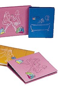 Camcorder: City Girl f�r 36 Fotos 13x18 cm fester Einband orange, rosa, blau sort