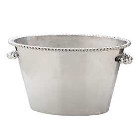 Pearled Double Ice Bucket by Mariposa by Ice Buckets