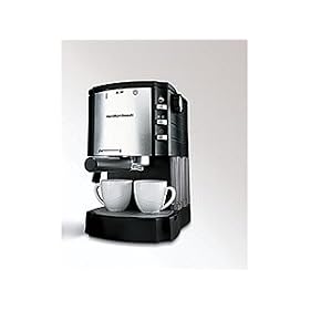 Hamilton Beach Black Cappuccino Plus Espresso Machine 2-c. by Espresso Machines