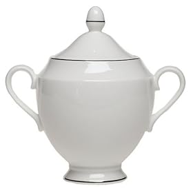 Wedgwood Signet Bone China Platinum Sugar Bowl by Wedgwood