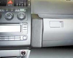 Lautsprecher: Lederkonsole f�r VW Touran, Bj. 2003-, schwarz, Echtleder