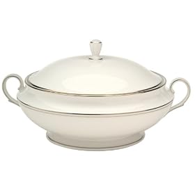 Lenox Federal Platinum Bone China Covered Vegetable Bowl by Lenox China