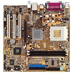 Elektronik Und Foto: ASUS A7V400-MX Motherboard SocketA VIA Apollo KM400A 1A/3P LAN VGA SOUND MATX