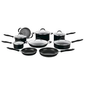 Cuisinart Advantage Non-Stick 15 Piece Cookware Set, Black by Cuisinart