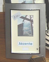 Festplatten: Swing silber 10x15 cm eleganter Tischrahmen