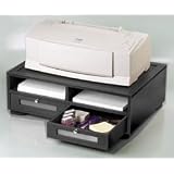 Deluxe Printer Stand - Double Shelf - (Black)