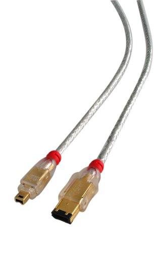 Lautsprecher: Lindy Premium Firewire-/ IEEE1394-Kabel, 6 Pol an 4 Pol Stecker, 4,5m, 800 Mbps komp.