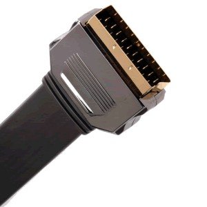 Handys ohne Vertrag: Goldkabel Profi Scartkabel flach 1,00m