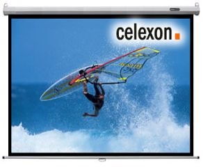 Camcorder: celexon Rollo Leinwand Economy 251 x 190 cm 4:3 Format
