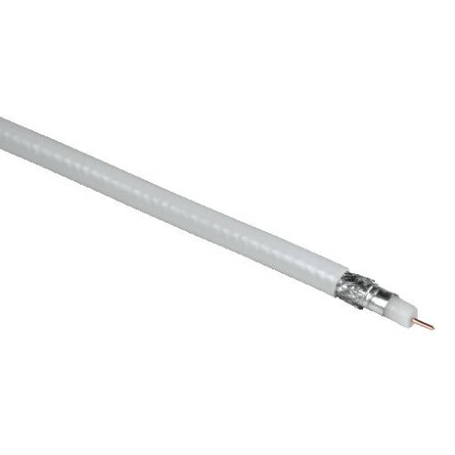 Heimkinosysteme: Hama Rollenware SAT-Kabel "Koax" starr, digitaltauglich, 100 m, Wei�