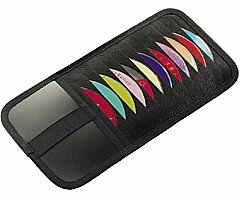 Camcorder: CD-Halter (12 CDs) f�r die Sonnenblende im Auto