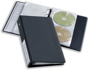 Camcorder: CD/DVD Ringbuch anthrazit f�r 20St 10 H�LLEN PP MIT INDEXBLATT