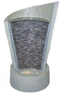 Alpine GIL104 Stone Wedge Illuminated Fountain
