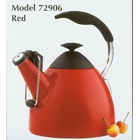 Farberware Millennium Autopour 2-1 2-Quart Teakettle, Red by Farberware Millennium