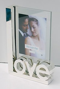 Lautsprecher: Love 10x15cm silber-gl�nzend