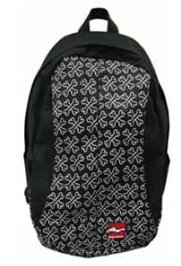 Lautsprecher: Laptop-Rucksack "OVO BONES" BLACK bis 12" schwarz